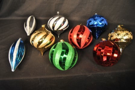 9 Pack Assorted Color Ornament Kit