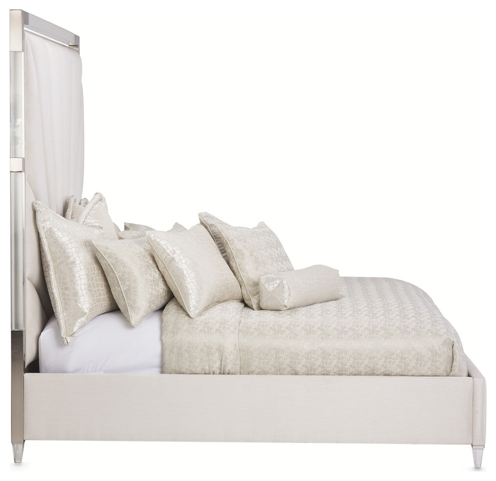 Carlyle 9-Piece Queen Comforter Set, Platinum