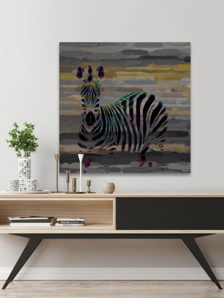 "Stripes" Print on Canvas, 32"x32"