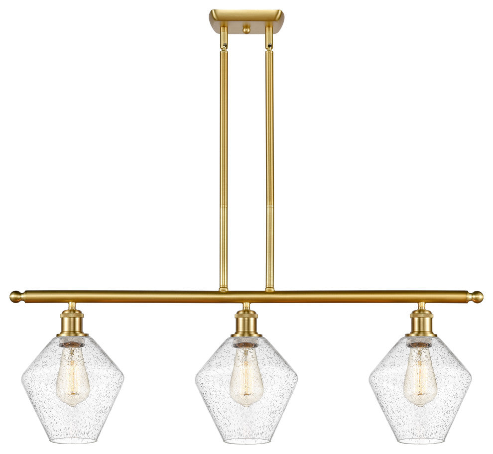 Innovations 516-3I-SG-G654-8-LED 3-Light Island Light, Satin Gold