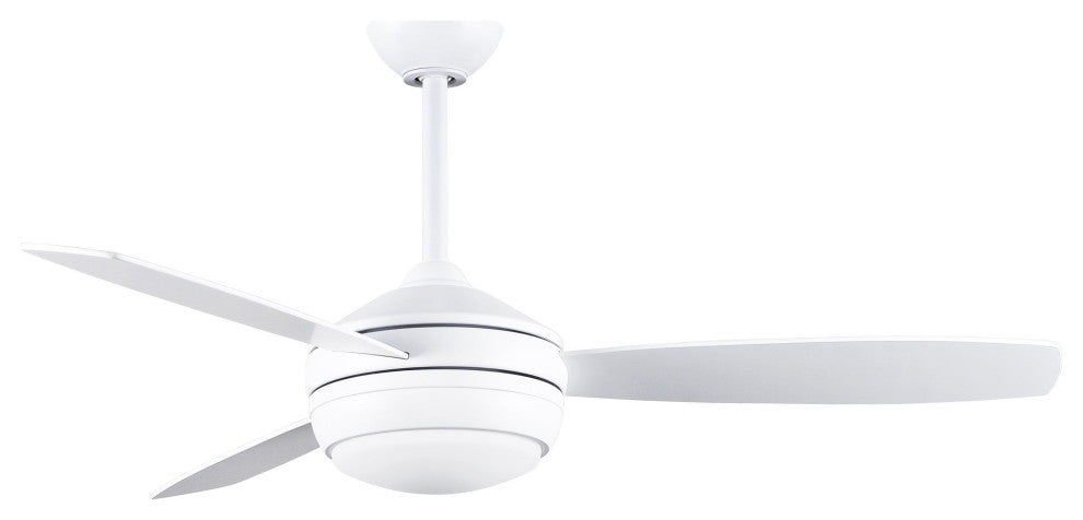 T-24 Ceiling Fan  in Matte White, Matte White/Brushed Nickel Blades