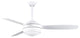 T-24 Ceiling Fan  in Matte White, Matte White/Brushed Nickel Blades