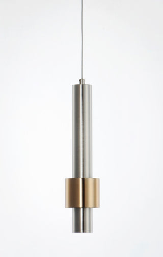 ET2 E24751 Reveal 3"W LED Mini Pendant - Satin Nickel / Satin Brass