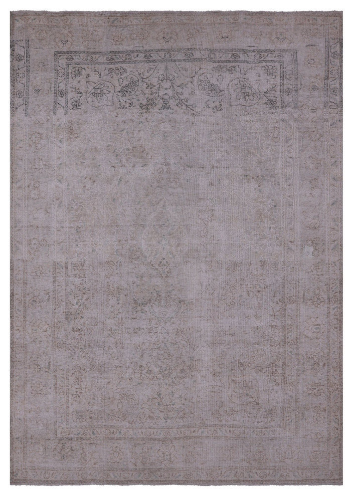 Persian Vintage White Wash Area Rug 6' 8" X 9' 5" Q4654