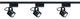 Nuvo Track Lighting 3-Light Halogen Track Light Fixture, Black