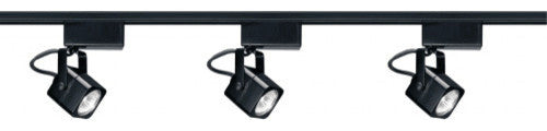 Nuvo Track Lighting 3-Light Halogen Track Light Fixture, Black