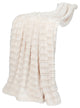 Saga Double Sided Faux Fur Throw, Ivory