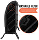 Heat Storm Phoenix 1500 Watt Infrared Floor to Wall Heater Gray