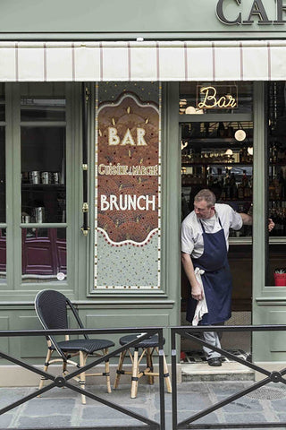 Sofie Rattan Bistro Side Chair, Black