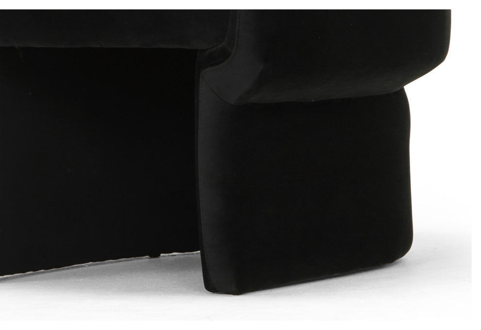 Metro Jessie Accent Chair, Black Upholstery