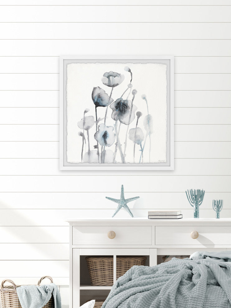 "Winter Leaves" Framed Painting Print, 24x24