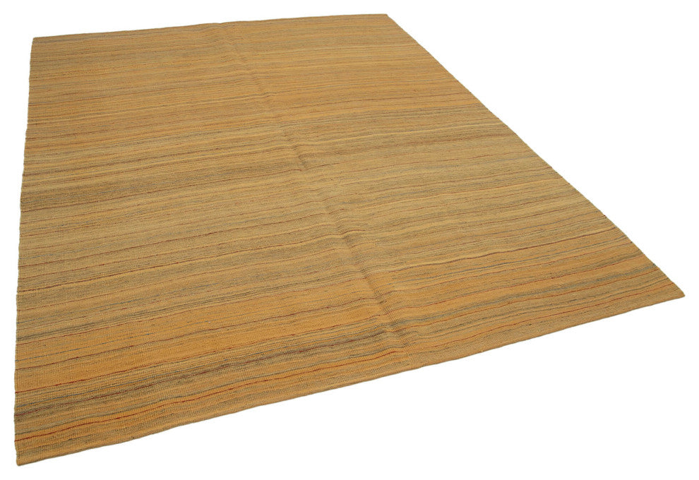 Rug N Carpet - Handmade Oriental 6' 9'' x 8' 6'' Decorative Wool Kilim Rug