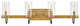 Hinkley Ryden Large Four Light Vanity, Heritage Brass