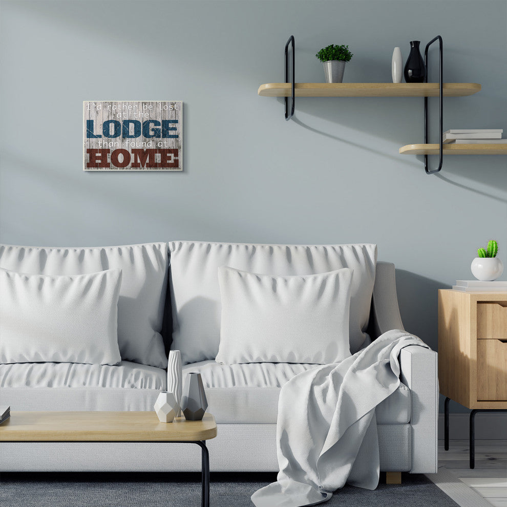 Lost At The Lodge Funny Word Country Wood Design, 10"x15"