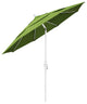11' Matted White Collar Tilt Lift Fiberglass Rib Aluminum Umbrella, Sunbrella, Macaw