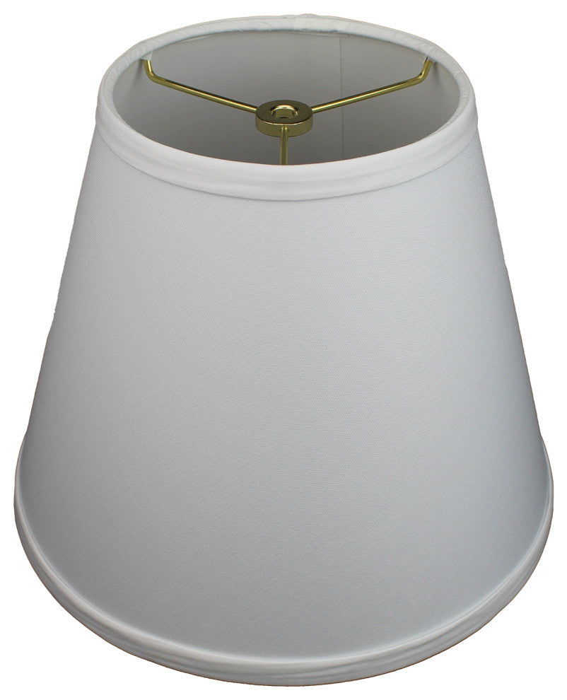 Fenchel Shades 6"x11"x9" Brass Spider Attachment Empire Lamp Shade, Linen Gold