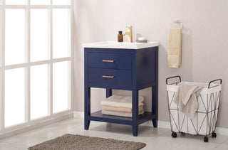 Cara 24" Single Sink Vanity, Blue