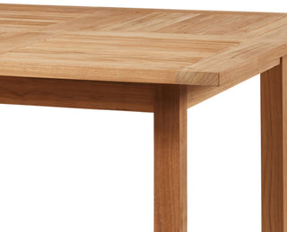 Birmingham Square Teak Outdoor Dining Table with Umbrella Hole