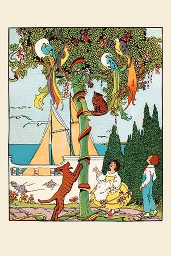 The Stand-Off in the Tree- Fine Art Giclee Print 24" x 36"