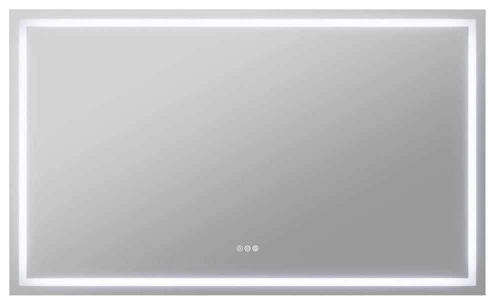 ANZZI 36" x 60" Frameless LED Front/Back Light Bathroom Mirror WithDefogger