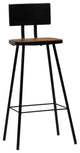 vidaXL Bar Stools 2 pcs Solid Reclaimed Wood