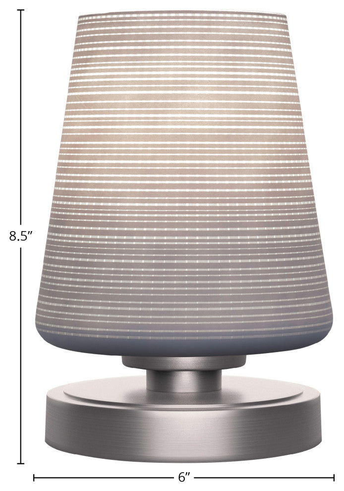 Luna 1-Light Table Lamp, Graphite/Gray Matrix