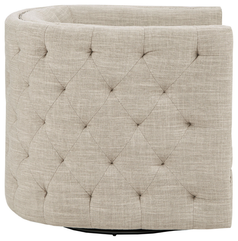 Madison Park Capstone Swivel Chair, Taupe