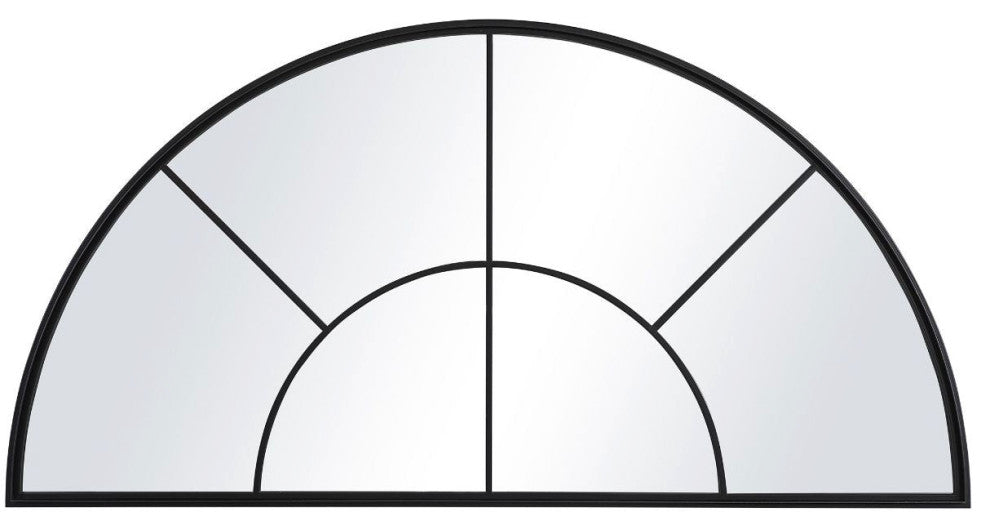Uttermost Rousseau Iron Window Arch Mirror
