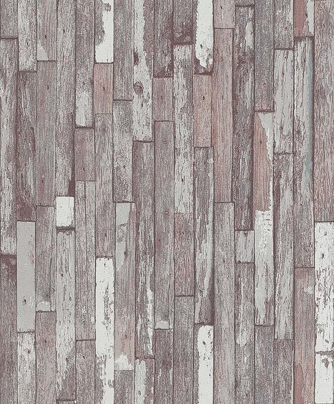Brix Unlimited Gray Brown Wood Stone Wallpaper Roll, Modern Urban Wall DÃ©cor