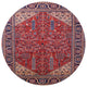Ahgly Company Indoor Round Mid-Century Modern Area Rugs, 5' Round