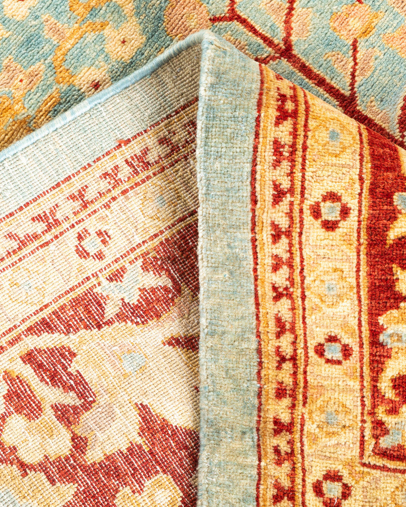 Tutku One-of-a-Kind Hand-Knotted Area Rug Light Blue, 7'10"x10'3"
