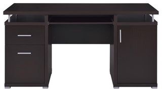 Coaster Tracy Contemporary 2-drawer Wood Computer Desk Cappuccino