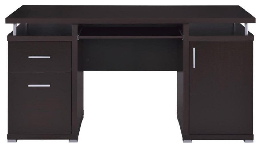 Coaster Tracy Contemporary 2-drawer Wood Computer Desk Cappuccino