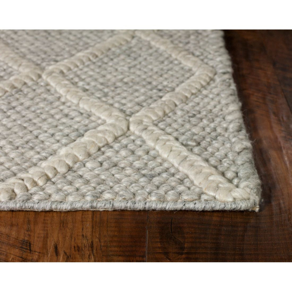 KAS Cortico 6161 Gray Diamonds Area Rug, 8'x10'