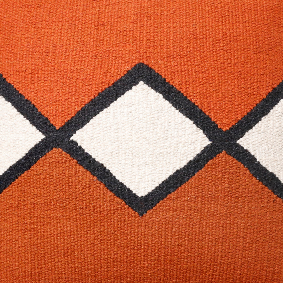 Southwestern Woven Center Diamond Throw Pillow, 20" x 20"