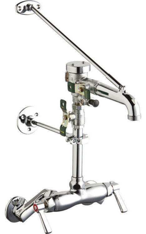 Chicago Faucets 445-PVBCP Hot and Cold Sink Faucet