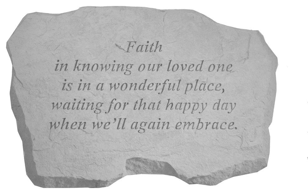 Garden Accent Stone, "Faith is Knowing"