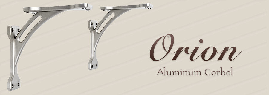 10" x 10" Orion Satin Nickel Corbel