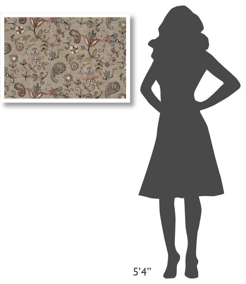 "Pretty Paisley II" Digital Paper Print by Anne Tavoletti, 32"x22"