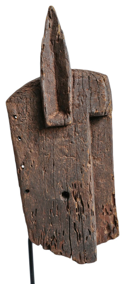 Consigned Old Dogon Mali Mask on Stand