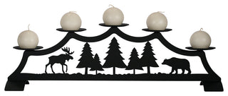 Moose, Fireplace Pillar Candle Holder
