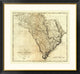 "State of South Carolina, 1795" Framed Digital Print by Mathew Carey, 40x37"