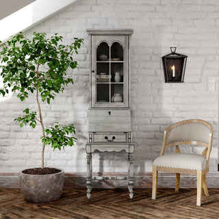 Newlark Secretary Desk, Powder Gray