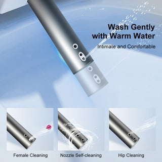 Smart One-Piece 1.27 GPF Floor Mounted Elongated Toilet and Bidet with Seat, Gold