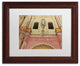 'Church In Havana' Matted Framed Art, Wood Frame, White Matte, 14x11