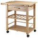 Finland Utility Kitchen Cart, Natural