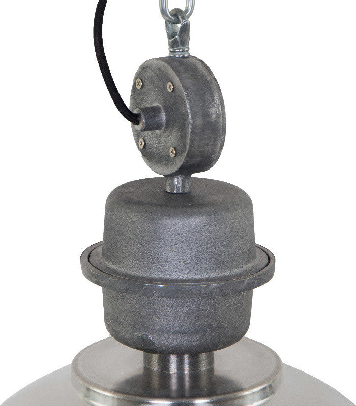 Large Industrial Warehouse Pendant Light, Black