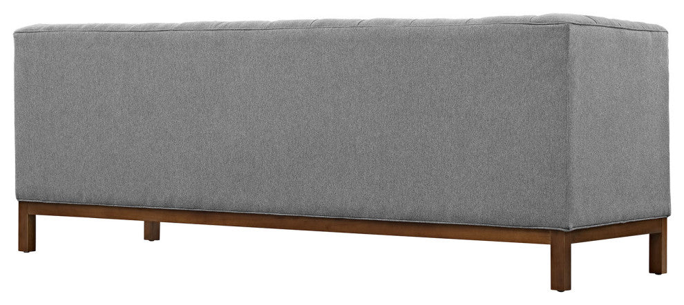 Modern Expectation Gray Panache Living Room Set Upholstered Fabric, 3-Piece Set