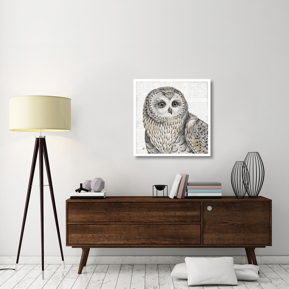"Beautiful Owls II" Digital Paper Print by Daphne Brissonnet, 32"x32"