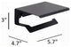 Slim Toilet Paper Holder With Lid, Matte Blue